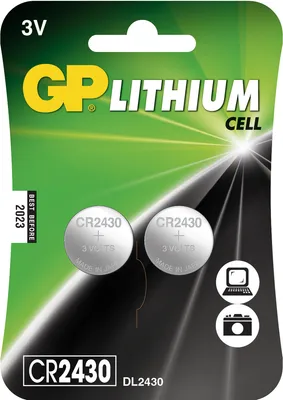 Obrázok produktu pre GP Batérie CR 2430 Lítiové CR2430 300 mAh 3 V 2 ks