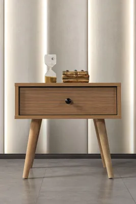 Productafbeelding van Skye Decor, nachtkastje van hoge kwaliteit (3 stuks), saffier eikenhout, 55 x 49 x 55 | 100% melamine