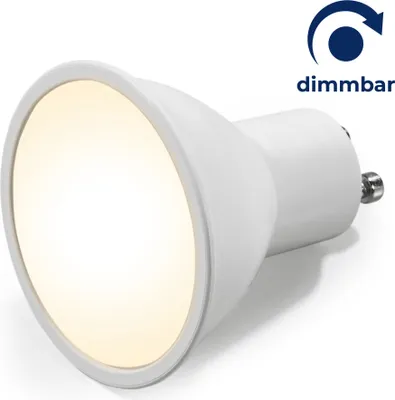 Produktbild von McShine - LED Strahler GU10 Warmweiß | MS-60dimm | LED-Leuchtmittel 6W, 510lm 3000K, Abstrahlwinkel 120° PAR16 LED Lampe ersetzt 50W Halogen Leuchtmittel, dimmbar, 1 Stück