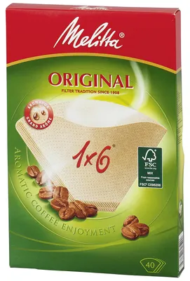 Zdjęcie produktu dla MELITTA Filtertüten natur Pack 40 Stück