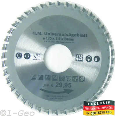 Produktbild von Multi Sägeblatt 120 x 30,0 mm 40 Zähne Kreissägeblatt