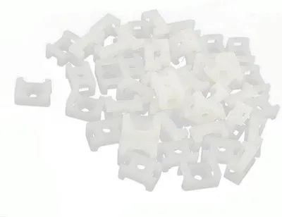 Immagine prodotto di Set di fascette per cavi, 50 pezzi, in plastica bianca, per la gestione dei cavi