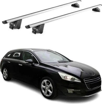Immagine prodotto di Dachträger Grundtäger für Peugeot 508 Kombi 2011-2025 100kg Alu Silber 2 tlg ABE