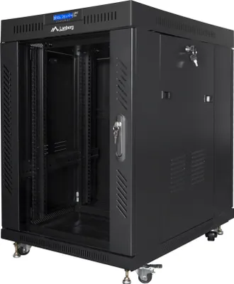 Produktbild von Lanberg 19" 15U 600X800 Schwarz Glas Tür Lcd Lanberg Rack