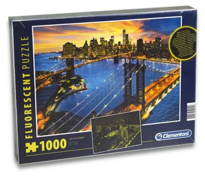 Obrázek produktu pro Clementoni 97240 - Puzzle - New York v noci (fluorescenční, 1000 dílků)