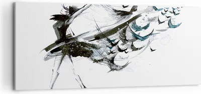 Produktbild von Bild auf Leinwand - Leinwandbild - Tanz eine Frau Ballett Aktivität - 100x40cm - Wand Bild - Wanddeko - Leinwanddruck - Bilder - Kunstdruck - Leinwand bilder - Wandkunst - AB100x40-3078