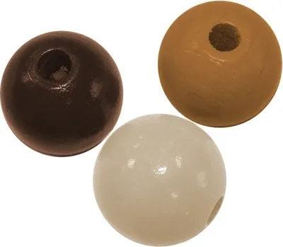 Produktbild von Holzperlen braun/mix, 85 Stück D: 8 mm