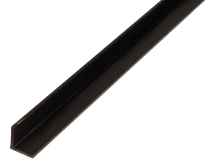 Zdjęcie produktu dla Alberts 479039 Profil kątowy, tworzywo sztuczne, czarny, 1000 x 20 x 20 mm