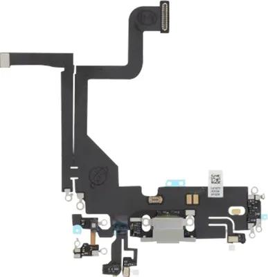 Obrázok produktu pre Clappio, konektor/nabíjacia zásuvka Lightning pre Apple iPhone 13 Pro, strieborná