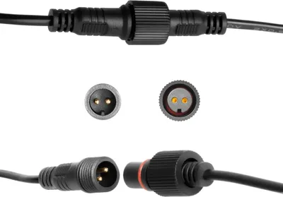 Produktbild von 5m Verlängerungskabel 2- polig, 12V Wassergeschützt IP67 für alle Mini- LED Einbaustrahler, 2 polig für Terrassenüberdachung Carport, Wintergarten, (2-Pin, 1 x 5 Meter)