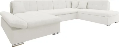 Produktbild von MIRJAN24 Ecksofa Bergen Premium, Bettkasten und Schlaffunktion, U-Form (Farbe: Baloo 2073, Seite: Links)