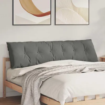 Produktbild von "Schlussverkauf" Rückenkissen/Stuhlkissen - Nur für Innenbereich - Dunkelgrau 180x50 cm Mikrofaserstoff  C8522