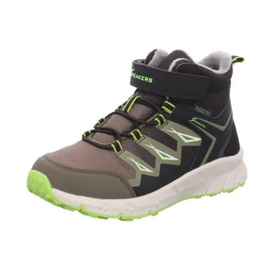 Produktbild von Sneakers Kinder-Jungen-Allwetterstiefel-Winterstiefel-Schneestiefel gefüttert Schwarz-Khaki-Mehrfarbig, Farbe:grün, EU Größe:37