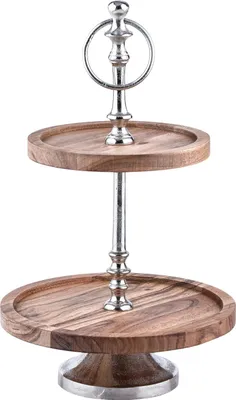Image de Support vintage à étagères pour coupes à muffins 2 Wedding Fruitbowl