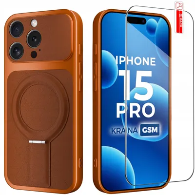 Produktbild von Hülle für das iPhone 15 Pro mit Magnetring für MagSafe + 9H-Glas