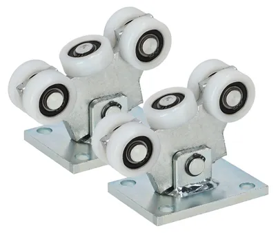 Image de KOTARBAU® : Roulettes pour portails coulissants et portails battants, lot de 5 roulettes