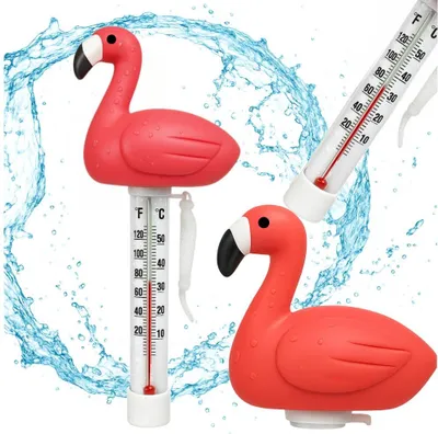 Immagine prodotto di Fenicottero termometro galleggiante per piscina idromassaggio spa piscina galleggiante 2 scale