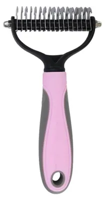 Produktbild von Unterwolle Bürste Hund Katze Rosa für Langhaar Kurzhaar
