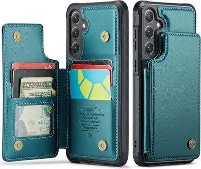 Produktbild von Samsung Galaxy S25 FE Hülle - CaseMe C22 Back Cover mit Kartenfach - Grün