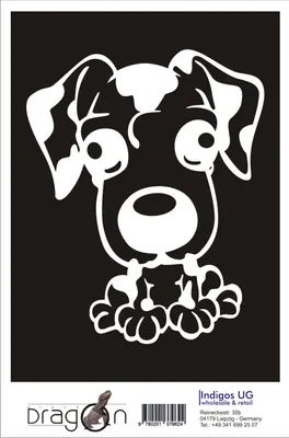Produktbild von Aufkleber / Autoaufkleber - JDM / Die cut / Auto / OEM - Funny dog - 210x170mm rot - Heckscheibe / Heckscheibenaufkleber