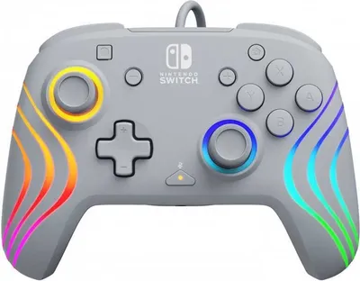 Produktbild von PDP Afterglow Wave, Gamepad, Nintendo Switch, Nintendo Switch OLED, D-Pad, Home button, Analog / Digital, Mehrfarbig, Kabelgebunden