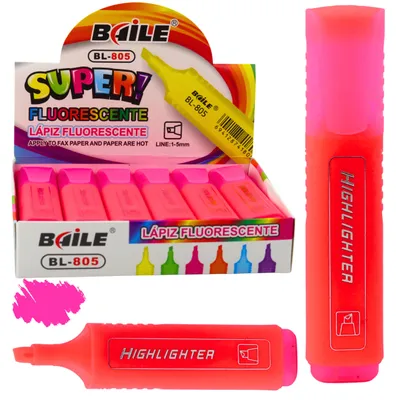 Produktbild von Textmarker für Notizen, Schule, Büro, Neon-Intensivrosa