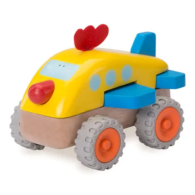 Produktbild von Wonderworld Flugzeug Spielzeug Huhn 9x14x17 cm Holzspielzeug