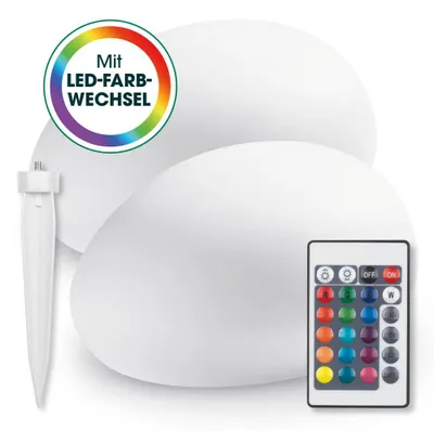 Immagine prodotto di Lampada solare LED EASYmaxx con telecomando - 2 luci bianche fredde Alimentazione solare
