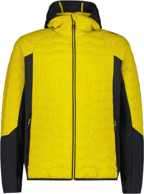 Produktbild von CMP wasserabweisende Herren Primaloft® Hybrid Jacke mit Kapuze gelb 48