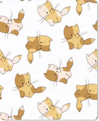 Produktbild von MuchoWow® Mauspad Mousepad Muster - Katze - Kätzchen - Jungen - Mädchen - Kinder - Kind 30x40 cm - Mousepads - Maus Mat - Pad - Mausunterlage - Mausmatten