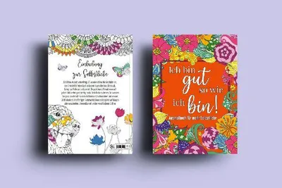 Produktbild von Malbuch für Erwachsene mit 39 Motiven, heraustrennbaren Seiten für Stressabbau und Selbstliebe
