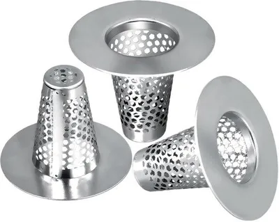 Produktbild von Duscheabflussfänger 3er Set, 30-40 mm, konische Duscheabflussdeckung, Edelstahl 304, Badabfluss, Haarfilter für Badewanne, Gießabfluss tiefer als 40 mm