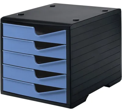 Produktbild von Schubladenbox styroswingbox 5 Schübe schwarz/cornfloxer