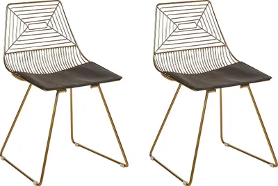 Two identical chairs are shown against a white background.