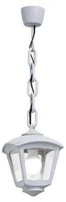 Immagine prodotto di lampada a sospensione Roby 1xE27 IP55 L.20 x P.20 x H.70 cm in resina bianca