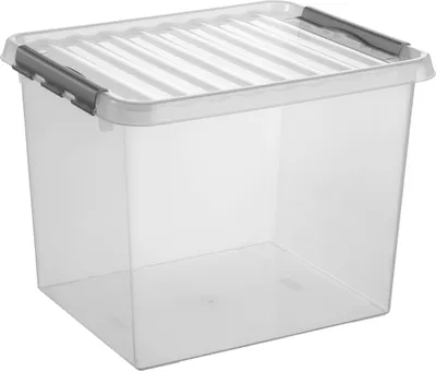 Produktbild von Aufbewahrungsbox mit Deckel 52 Liter Kunststoff 500x380x400mm transparent