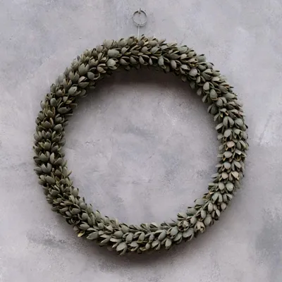 Produktbild von Kranz Bakuli dünn - grün: D 45cm