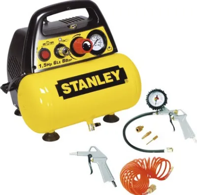 Zdjęcie produktu dla Stanley Sprężarka Bezolejowa 6L + Zestaw Pneumatyczny