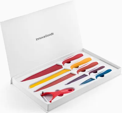 Produktbild von Innovagoods 6-Teiliges Keramikmesserset Mit Sparschäler