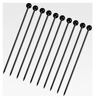 Produktbild von Cocktailspieße aus 304 Edelstahl, 10 Stück (schwarz)