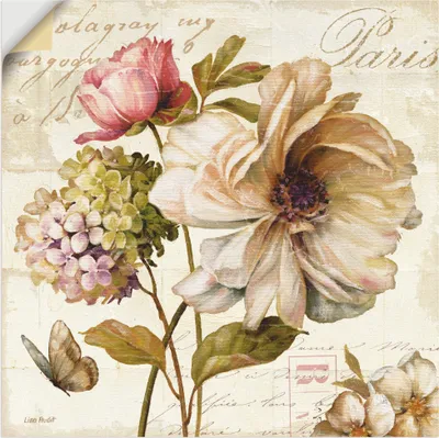Produktbild von ARTland Wandbild, selbstklebend Blumen II Größe: 100x100 cm