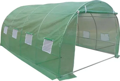 Zdjęcie produktu dla Szklarnia tunelowa foliowa - 12 m² - 400 x 300 x 200 cm - Stal - IPOMEA