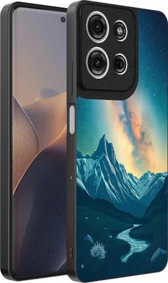 Produktbild von Geeignet für Motorola Edge 60 Fusion Telefon Fall mit Sternenhimmel Impressum - TPU Backcover Fall mit Raum und Milkyway Design - Smartphonica