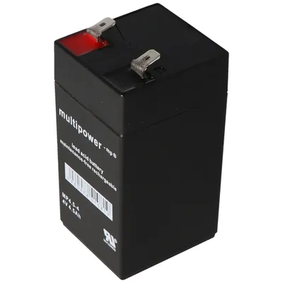 Zdjęcie produktu dla Akumulator Multipower MP4.5-4 ołowiowy PB 4 V, 4500 mAh, styki 6,3 mm