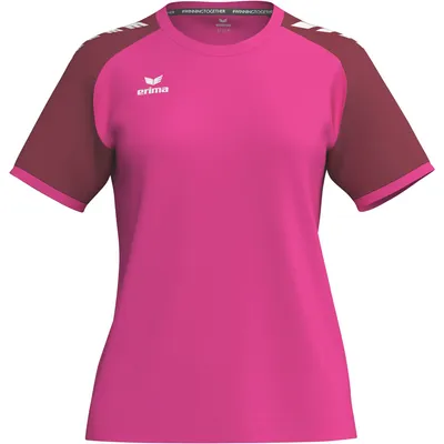 Produktbild von Erima Wings Trikot Kurzarm Pink Glo/Bordeaux