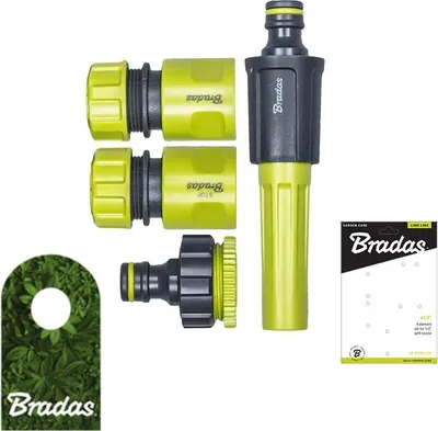 Image de kit de pulvérisation 4 pièces Buse pour tuyau 1/2" Raccord rapide Pièce de robinet LIME LINE 4499