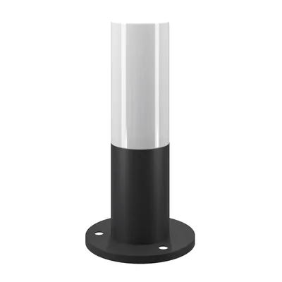 Zdjęcie produktu dla Lampa podłogowa, metal, IP54, czarna, 1x gniazdo E27, wys. 30 cm