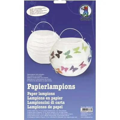 Produktbild von URSUS Papierlampions Blanko, 4Stk.