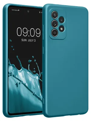 Produktbild von kwmobile Handyhülle für Samsung Galaxy A52 / A52 5G / A52s 5G Hülle - weiche Silikon Case metallisch schimmernd - Schutzhülle Cover - Metallic