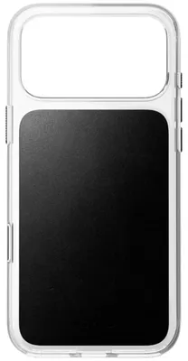 Imagen del producto de Funda de cuero transparente Nomad para iPhone 18 Pro Max, color negro